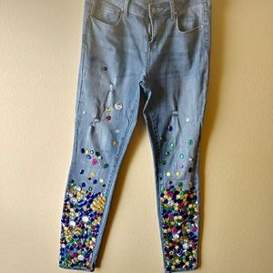 Bedazzled jeans